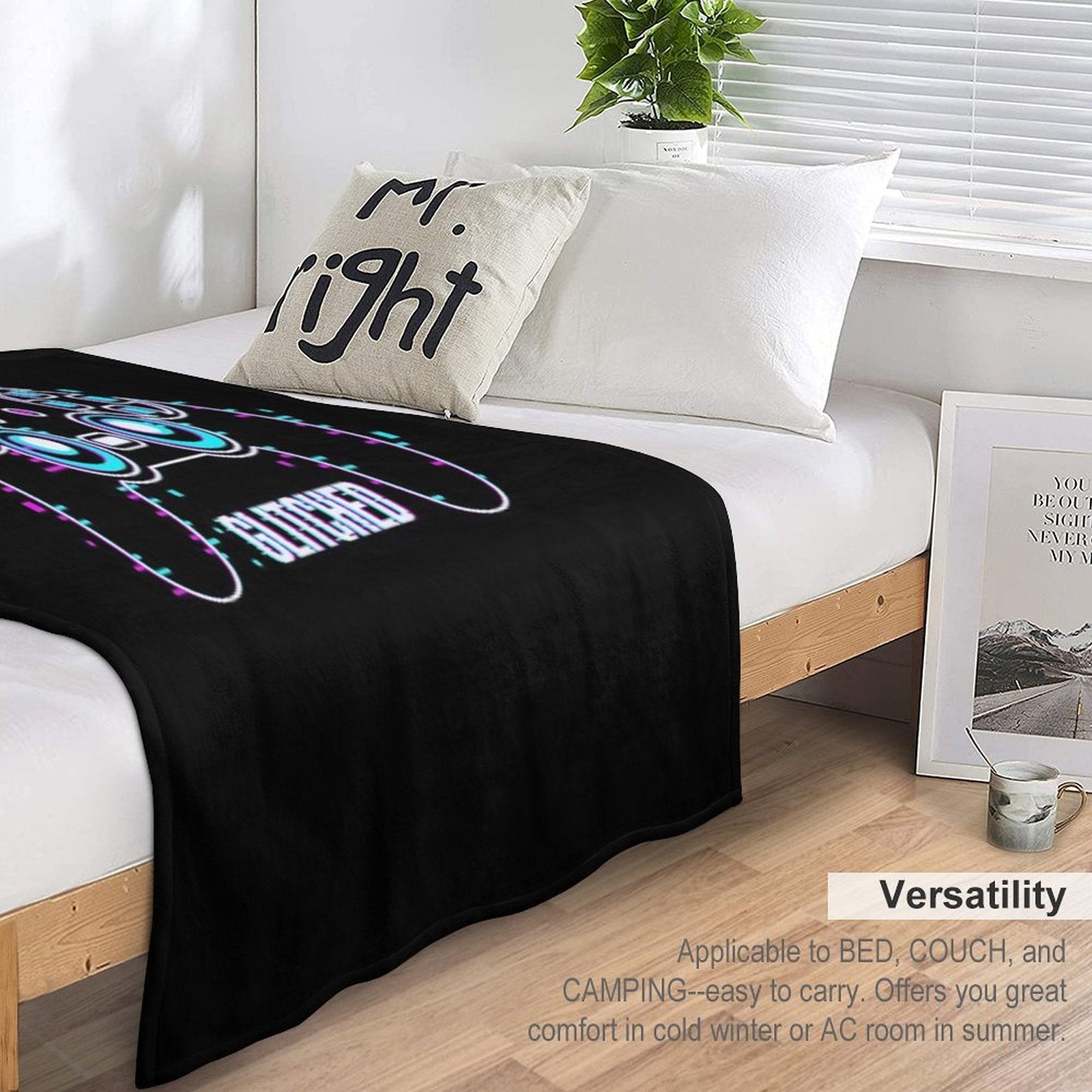 Video Game Controller - Glitched Anti-pilling Throw Blanket