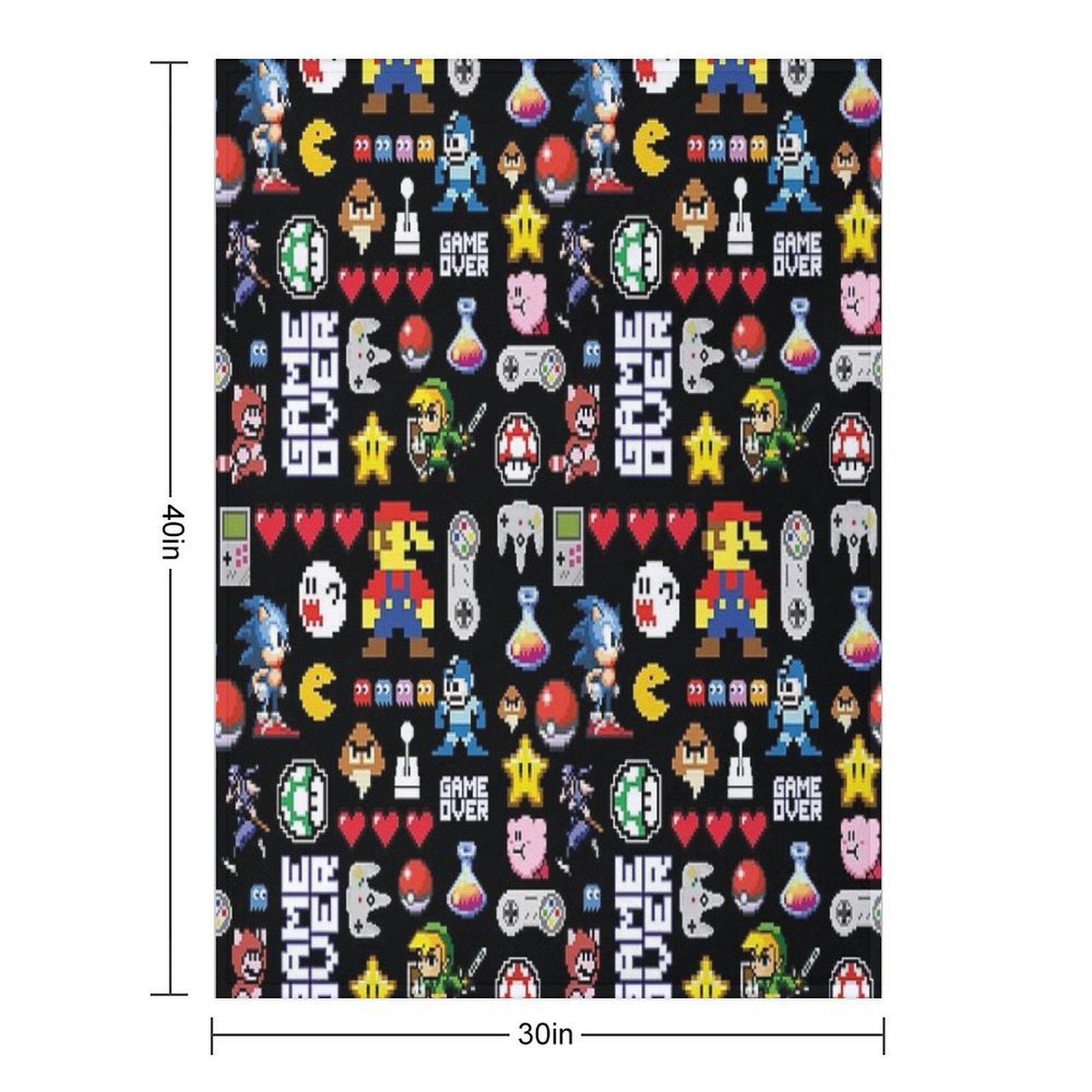 Copy of Bright Sally Dress Print Shrink-resistant Throw Blanket