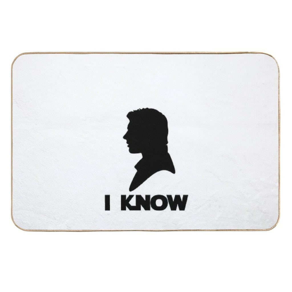 I Know  Fade-Resistant Bath Mat