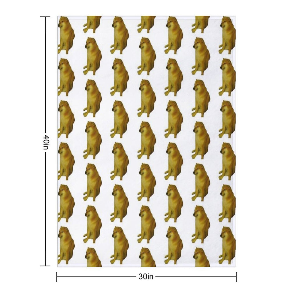 Cheems Comfort Throw Blanket