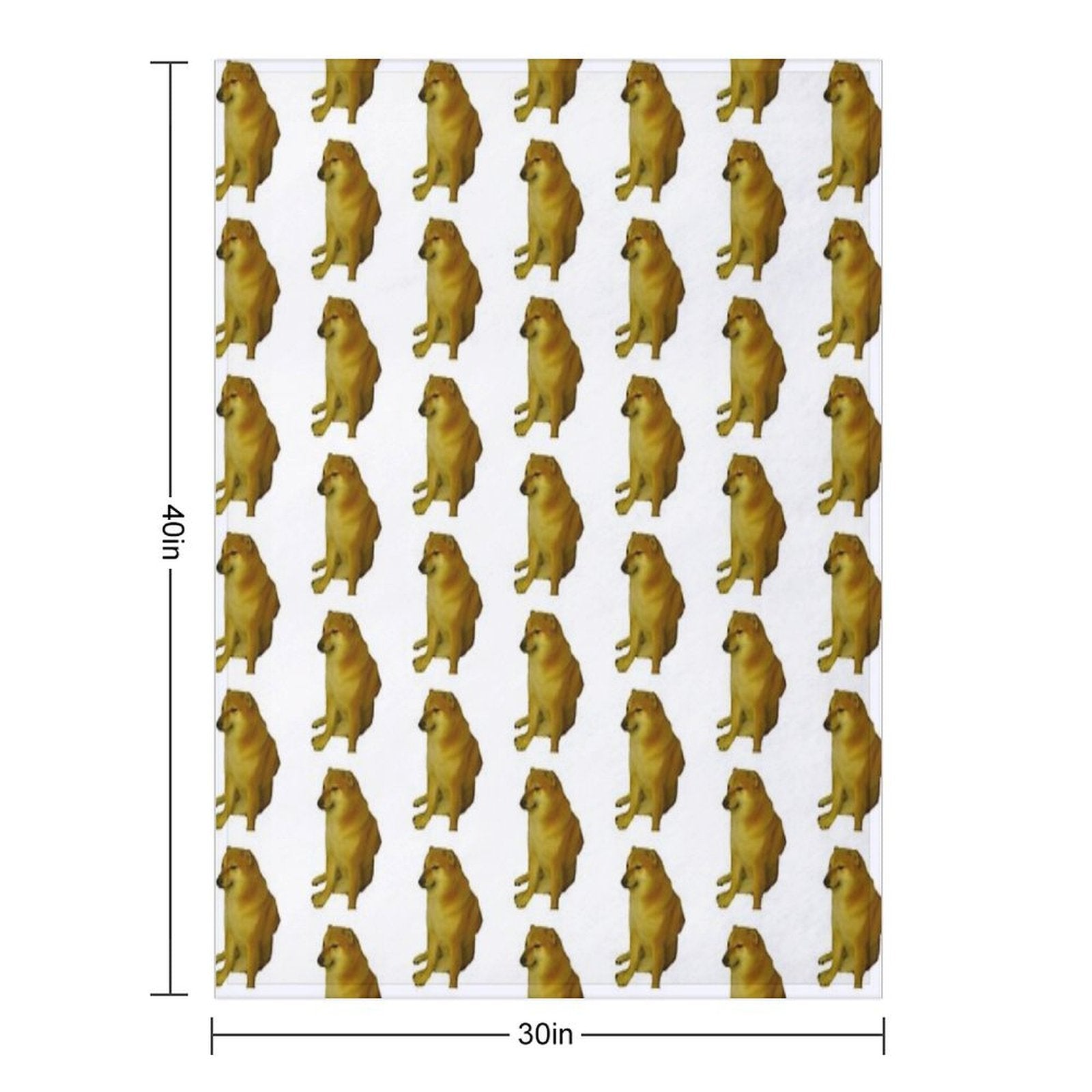 Cheems Comfort Throw Blanket