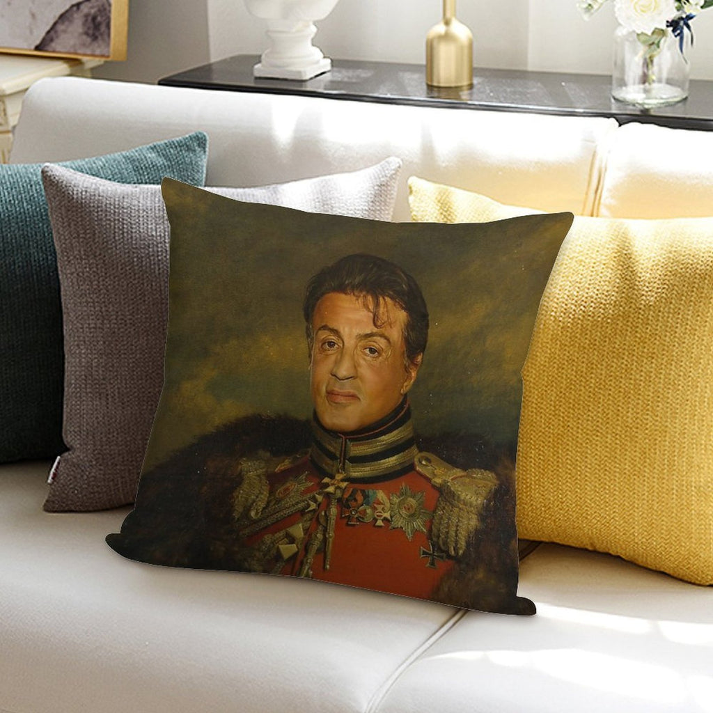 Sylvester Stallone - Replaceface Soft High-Density Material Throw Pillow
