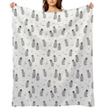 Baby Emperor Penguin Chicks Easy Care Throw Blanket