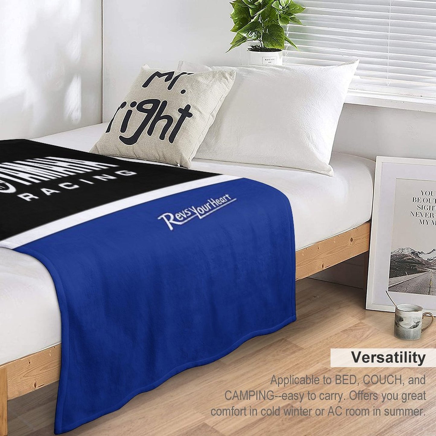 YAMAHA Race Gift-ready Throw Blanket