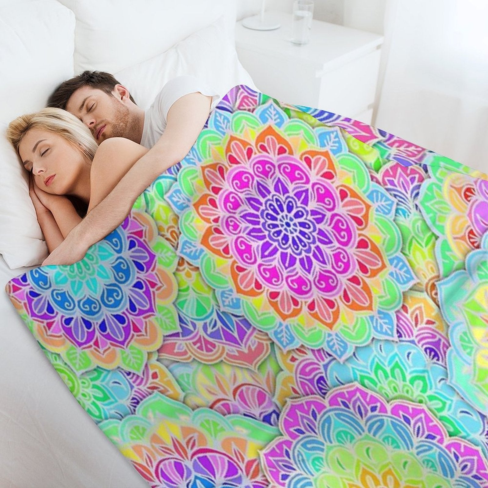 Psychedelic Summer Comfort Throw Blanket