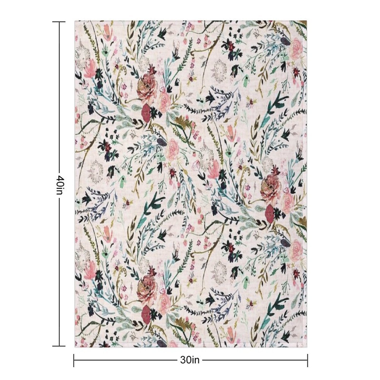 Fable Floral Velvety-soft Throw Blanket