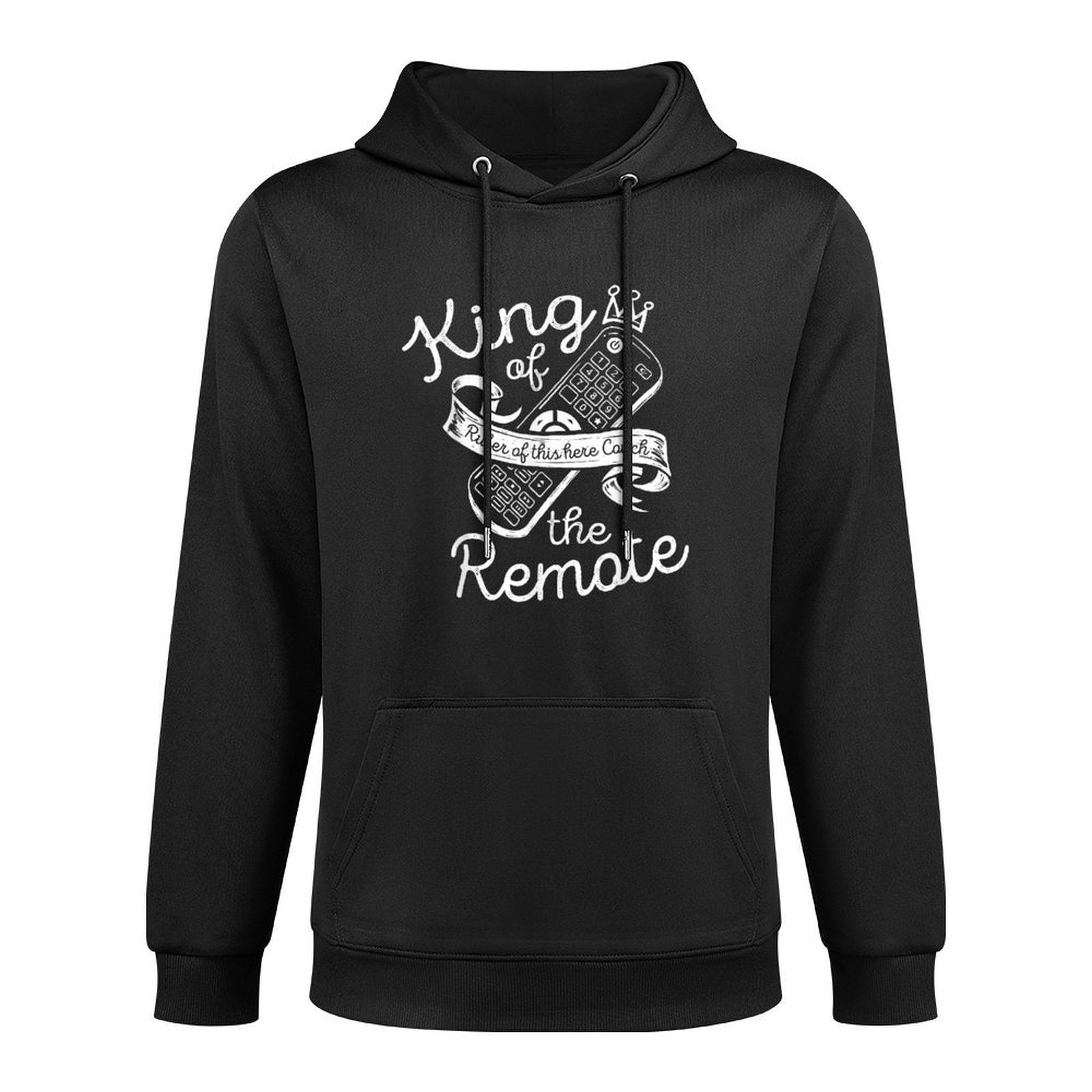 King of The Remote Control TV Funny Potato Couch Lazy Dad Colorfast Hoodie