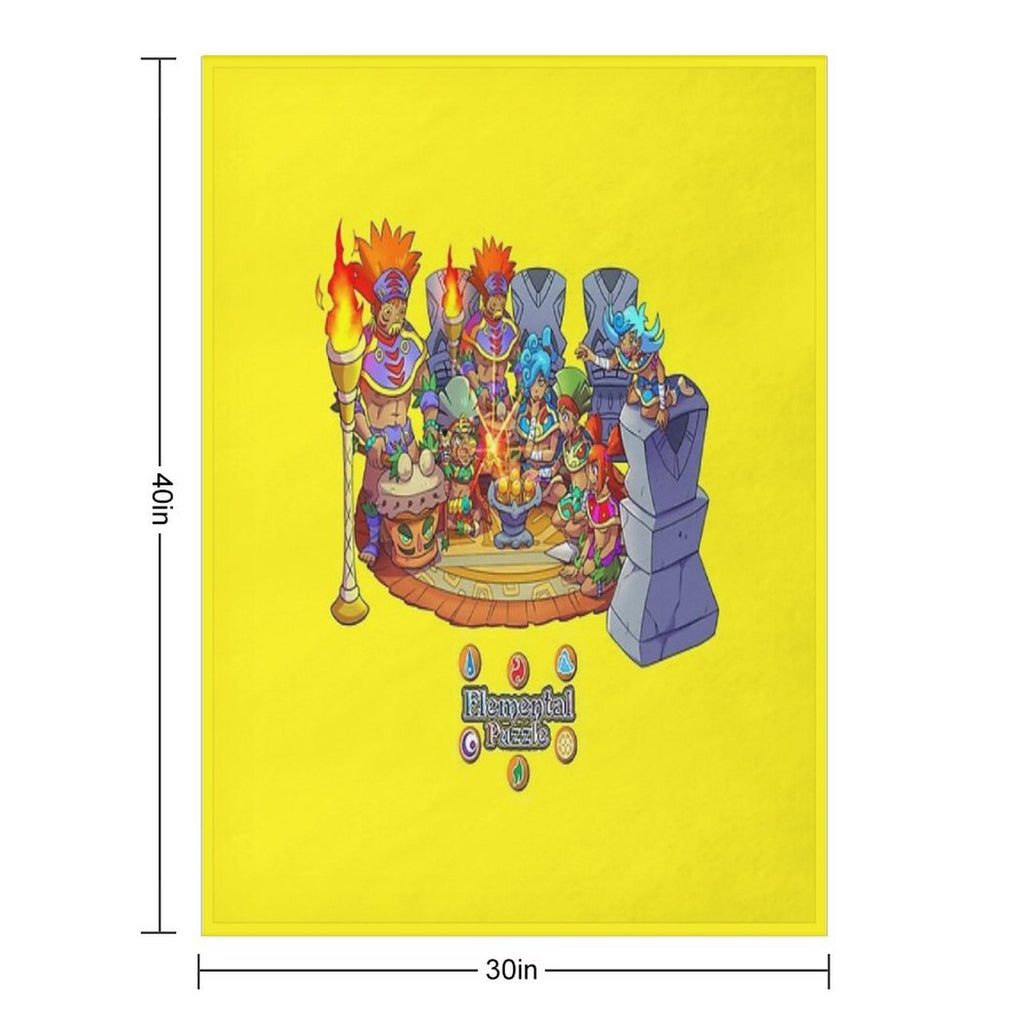 The Power of Shamanic Globes! Machine-washable Throw Blanket