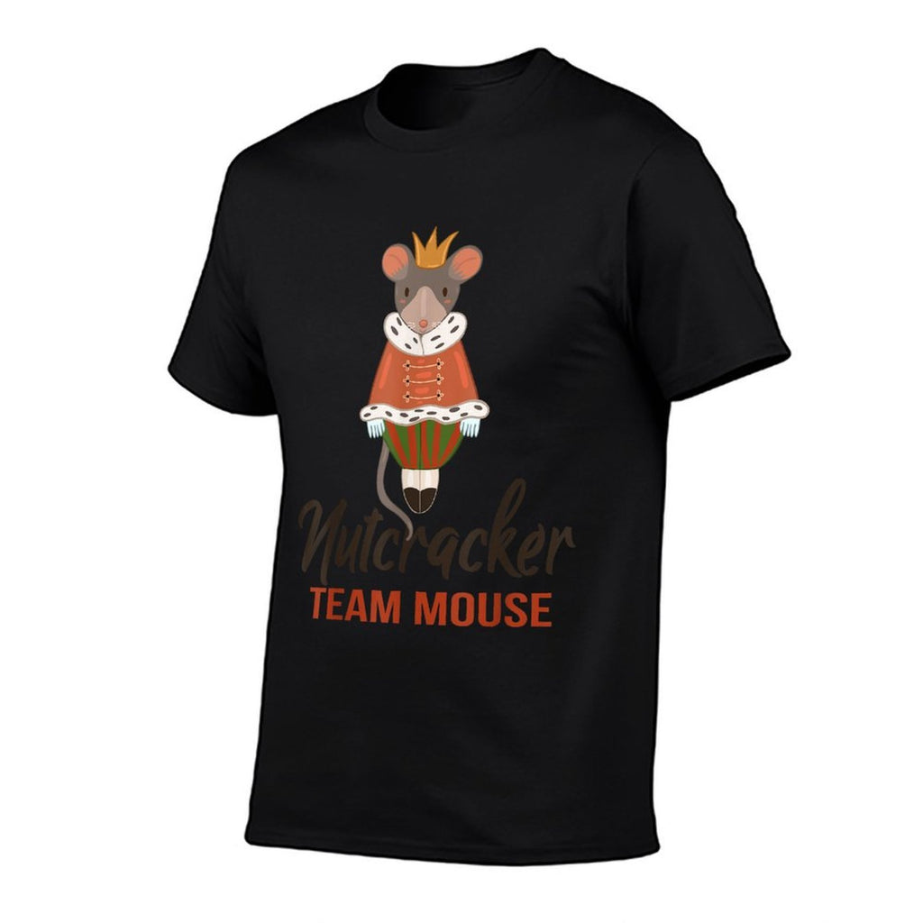 Team Mouse Nutcracker Christmas Dance Funny Soldier  Heathered Texture T-Shirt
