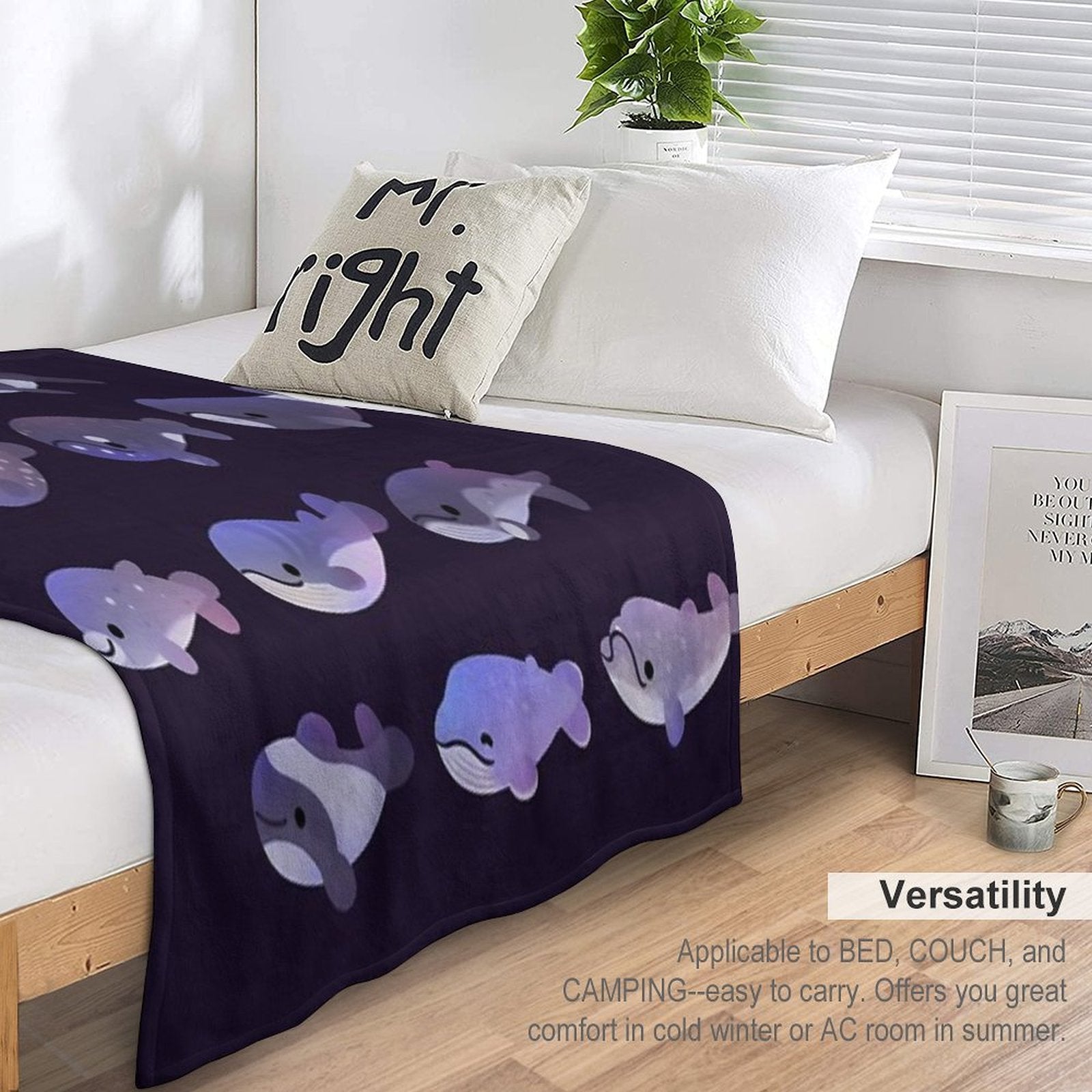 Whale Day Multi-functional Throw Blanket