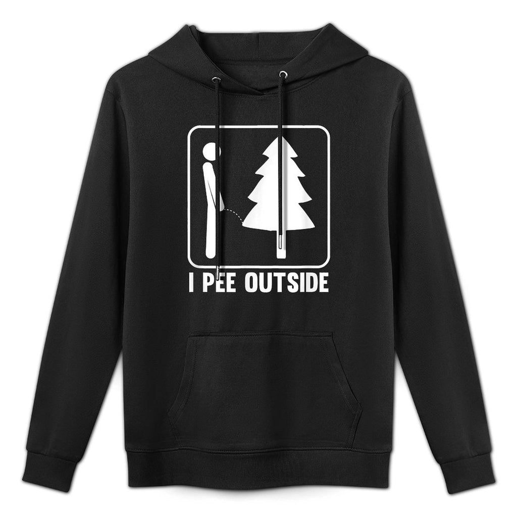 I Pee Outside Funny Camping Breathable Fabric Hoodie