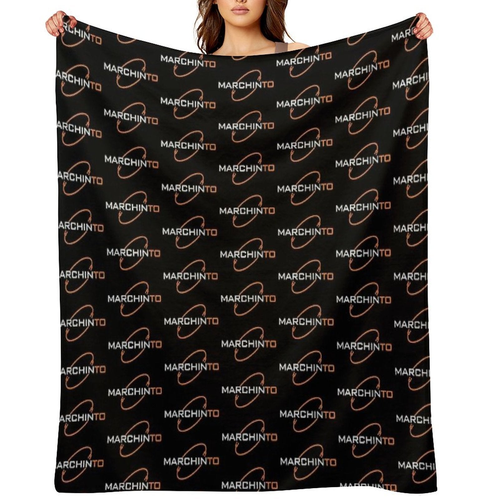 Marchinto Logo V2 Eco-conscious Throw Blanket