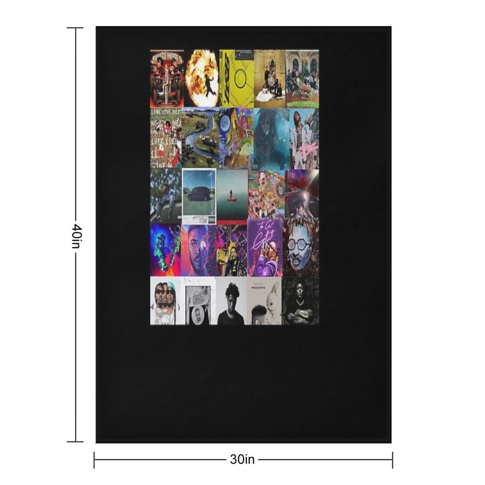Copy of Custom- Michael Ricciardi Travel-friendly Throw Blanket