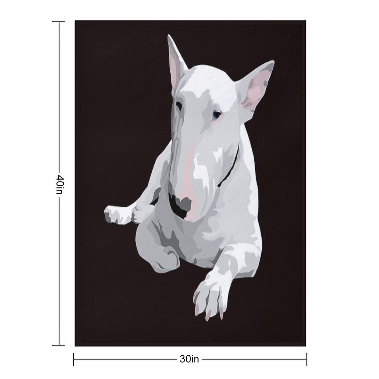 English Bull Terrier All-season Throw Blanket