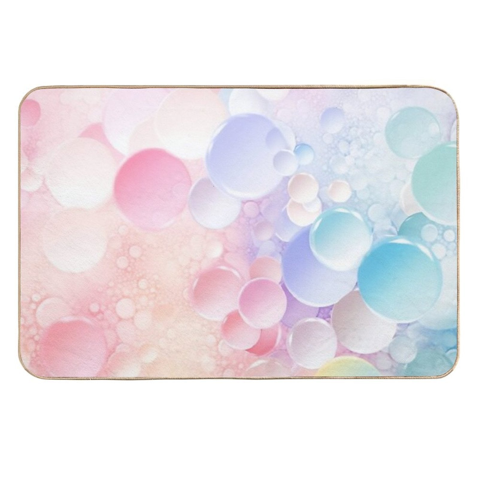 Bubbles. A Soft Background with A Pastel-colored Gradient. Fashion Color Trends. Soft Focus.  Absorbent Bath Mat