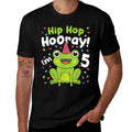 5th Birthday Boy Frog Lover 5 Year Old Funny B-Day Matching  Polyester Blend T-Shirt