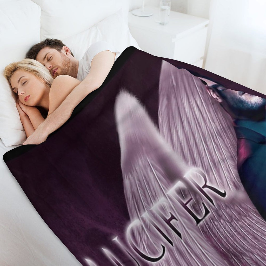 Lucifer Purple Wings Comfort Throw Blanket