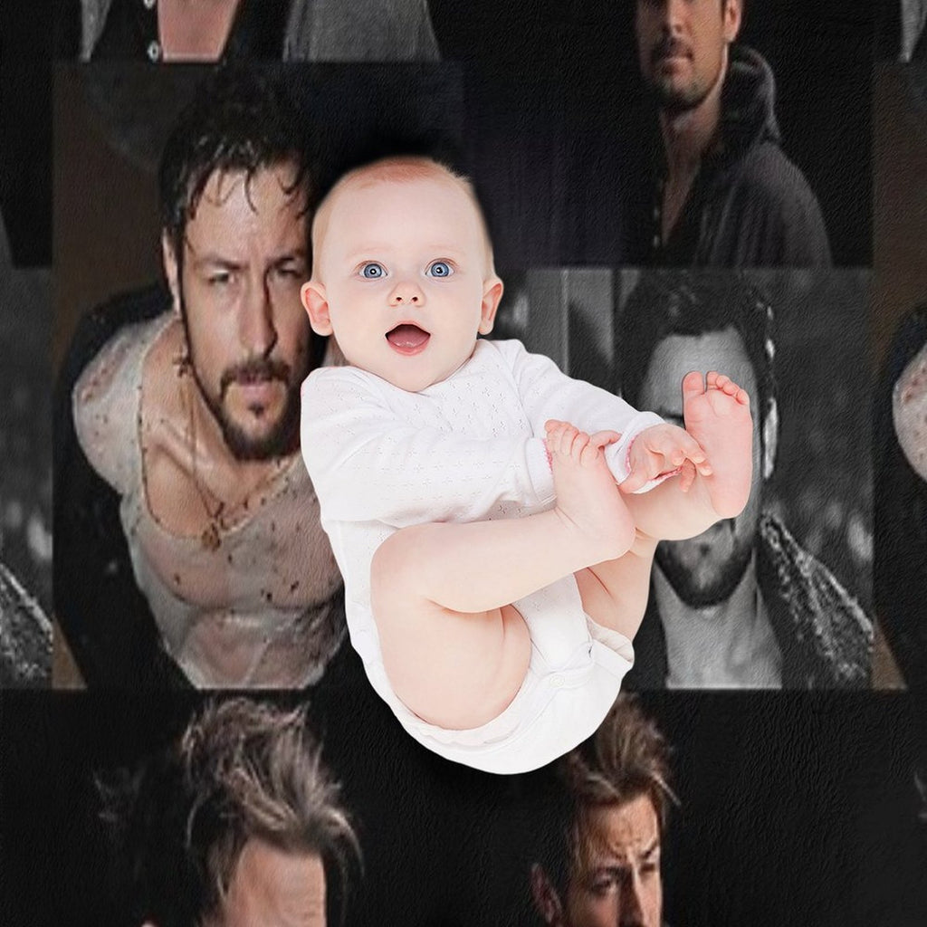 Tyler Hynes Collage Travel-friendly Throw Blanket