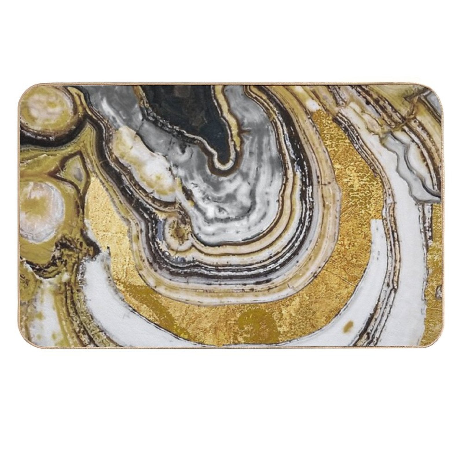 Stone Prose Geode Gold  Multi-Purpose Bath Mat