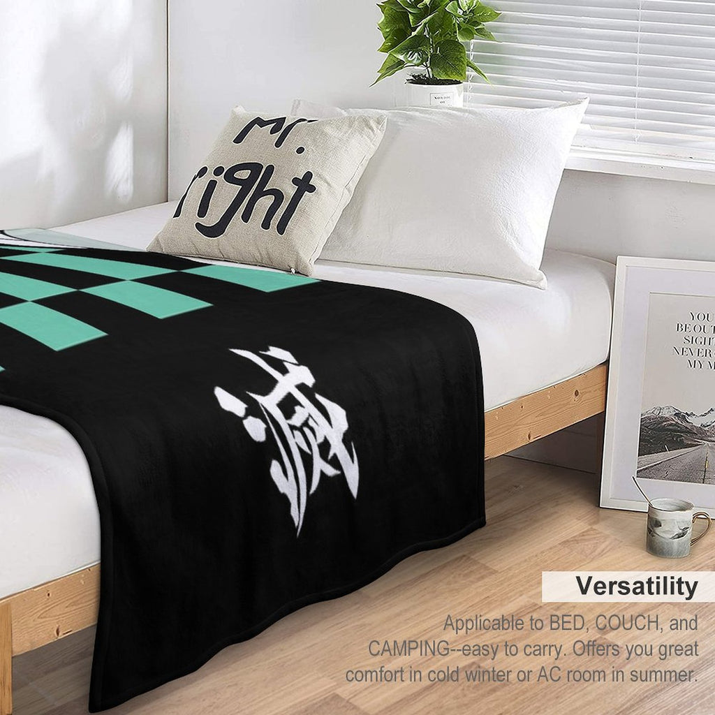 Demon Slayer Tanjiro Kamado Easy Care Throw Blanket