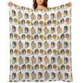 Guinea Pigs Pattern Gift-ready Throw Blanket