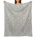 William Morris Pattern - Flowers & Leaves Wrinkle-free Throw Blanket
