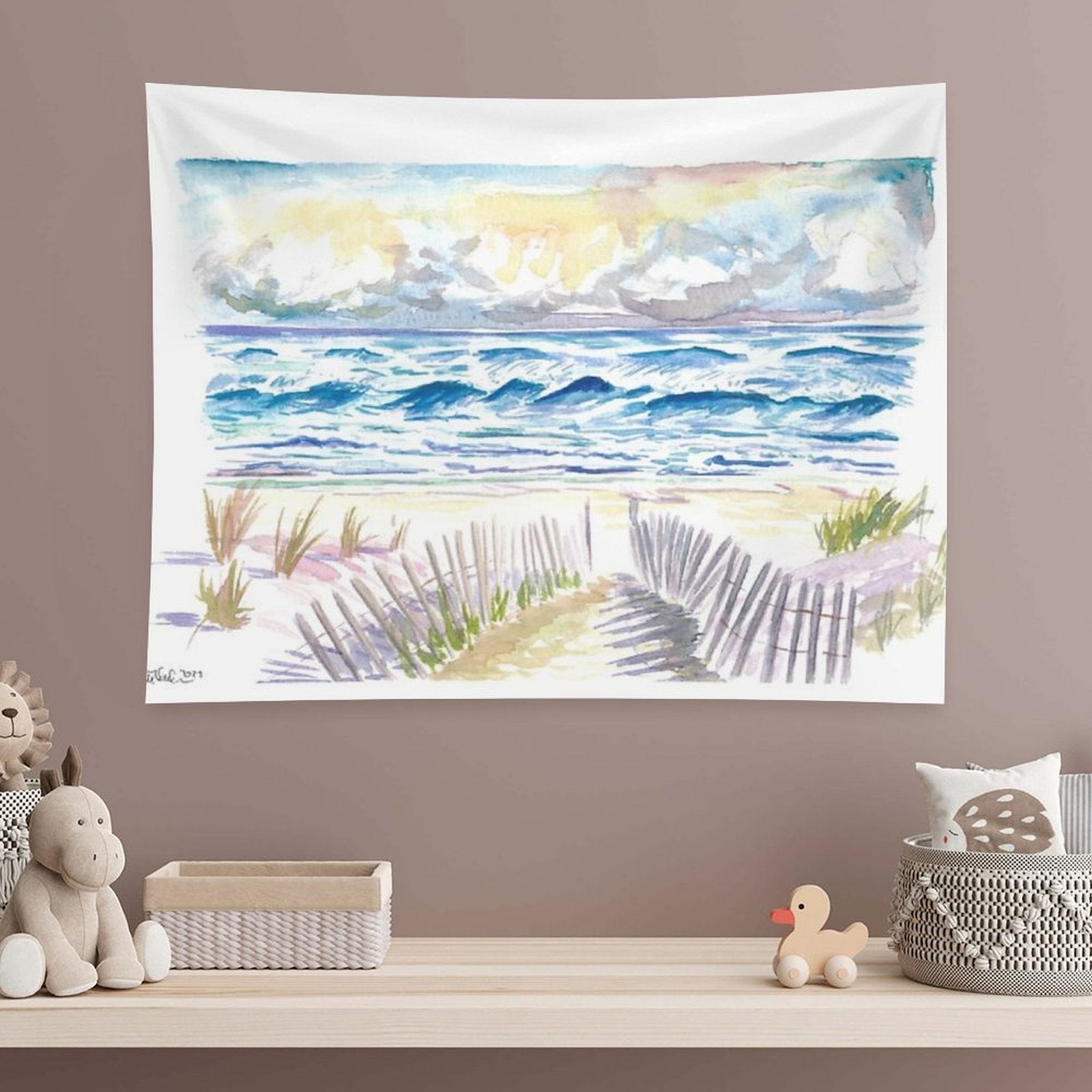 Hamptons Style in Coopers Beach And Dunes Southampton Tapestry
