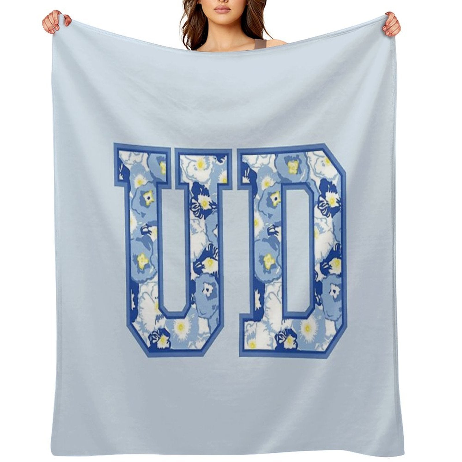 Delaware Lily Floral U D Sustainable Throw Blanket