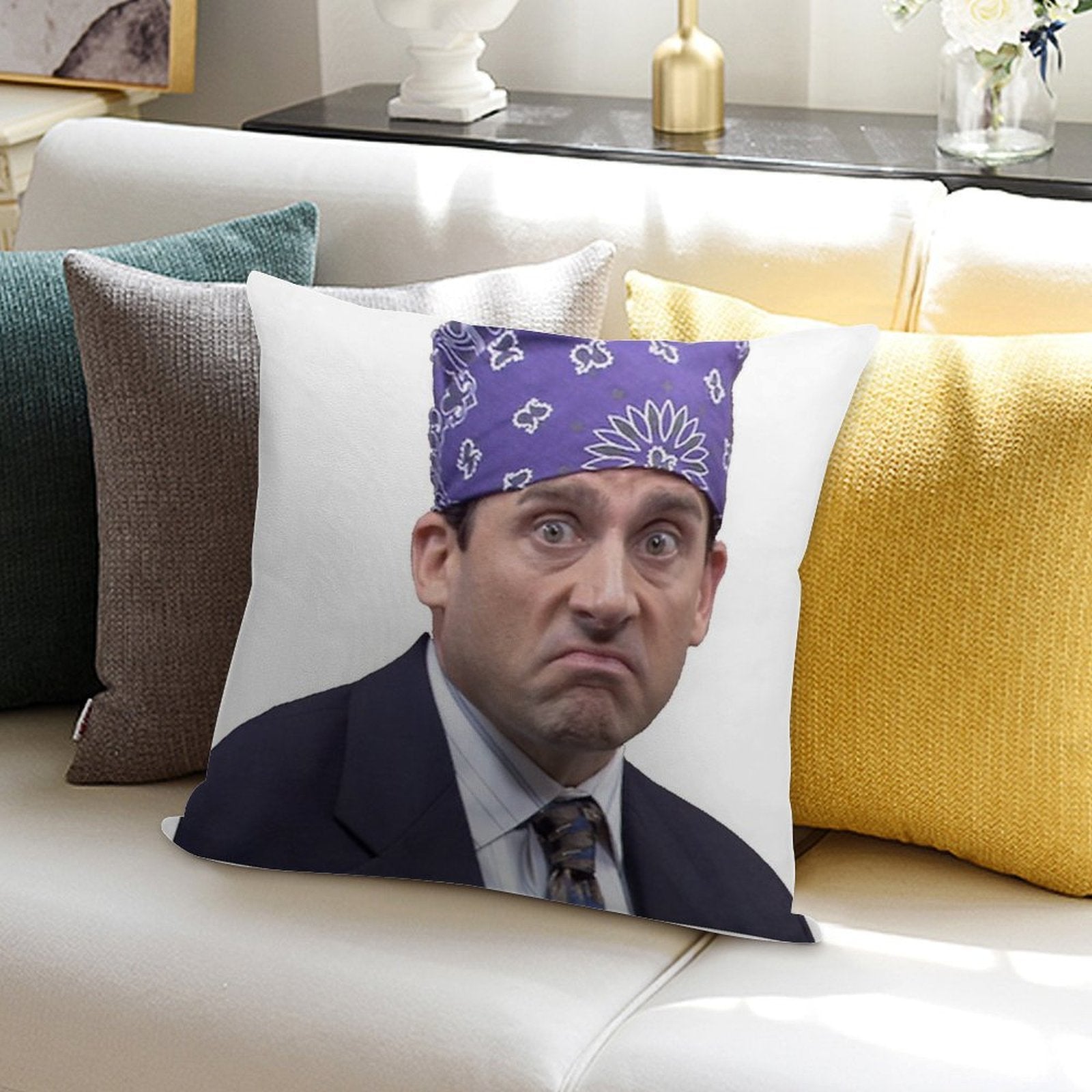Prison Mike Full Color Soft Gift Ready Throw Pillow