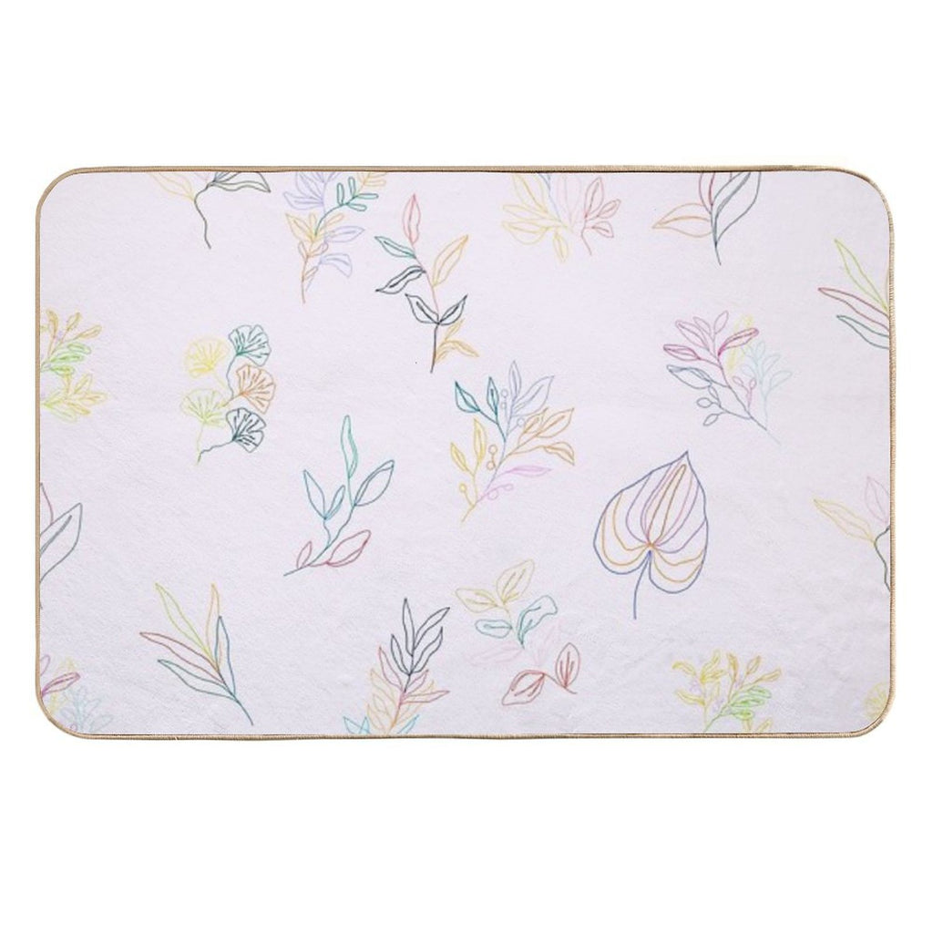 Blushing Botanicals  Dirt-Trapping Bath Mat
