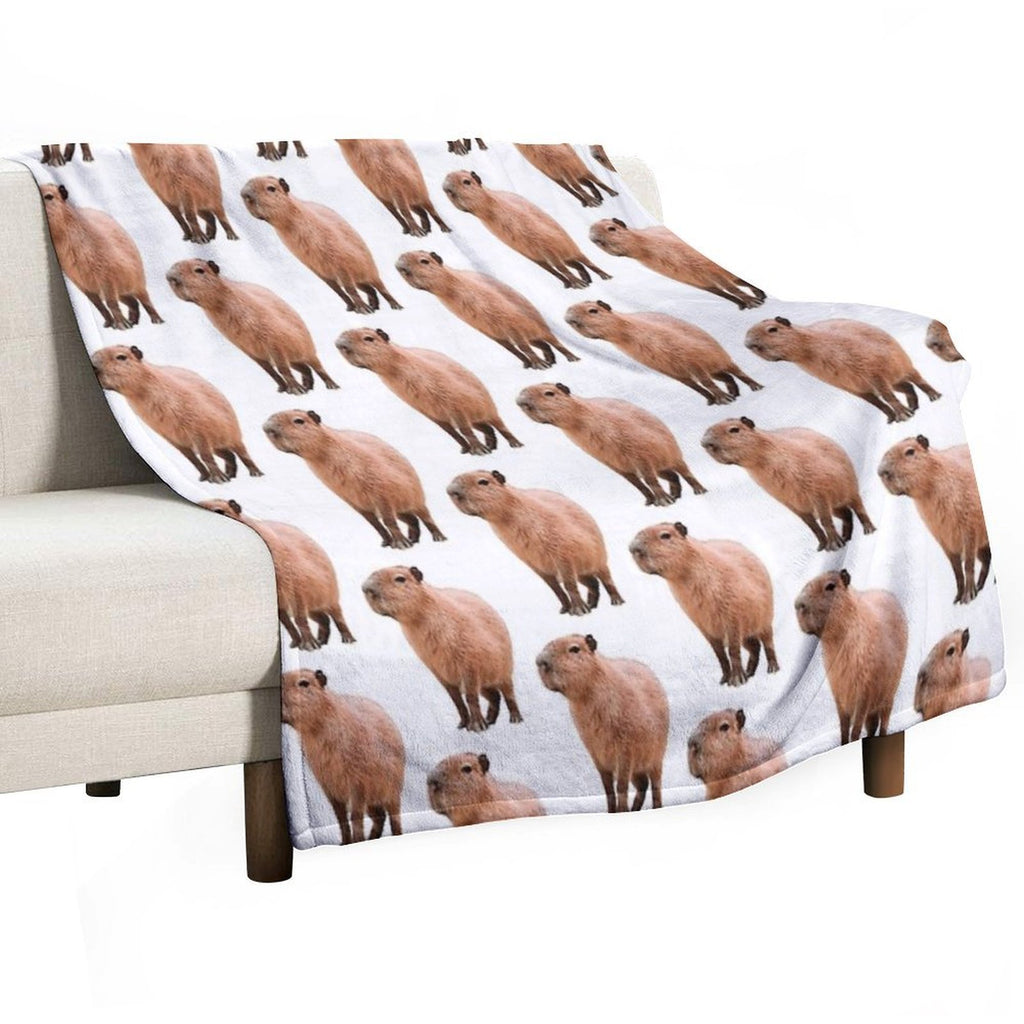 Cute Capybara Compact Throw Blanket