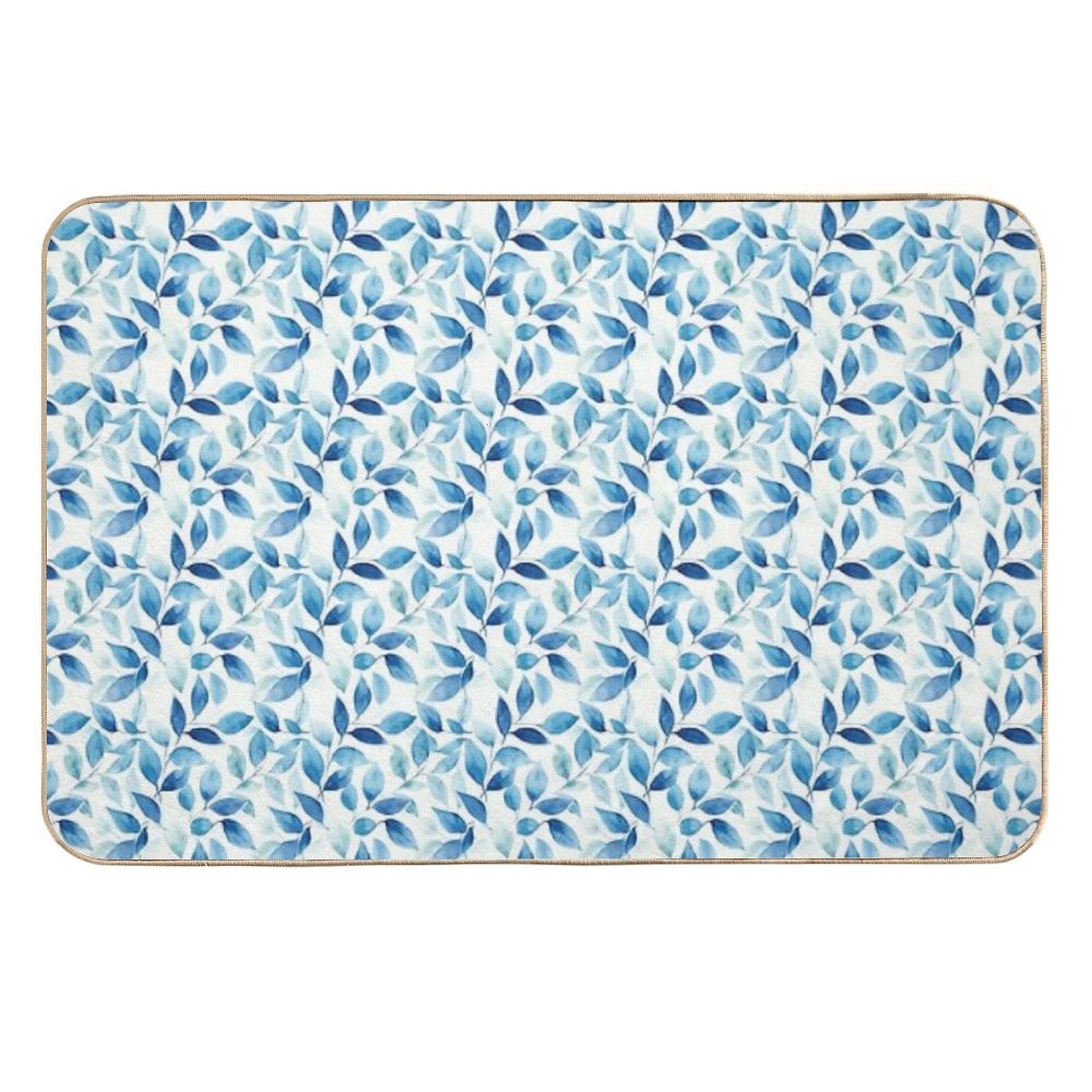 Floral Blue, Poetic Escape  Versatile Bath Mat