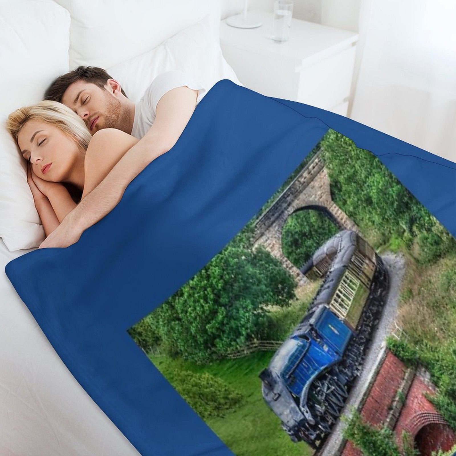 60007 Sir Nigel Gresley Locomotive Plush Throw Blanket