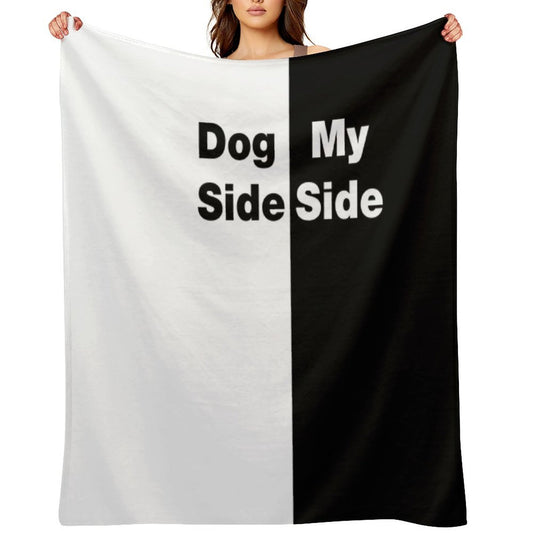 Dog Side My Side Durable Throw Blanket