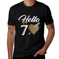 Womens 70th Birthday Shirt Hello 70 with Crown  Ribbed Collar T-Shirt