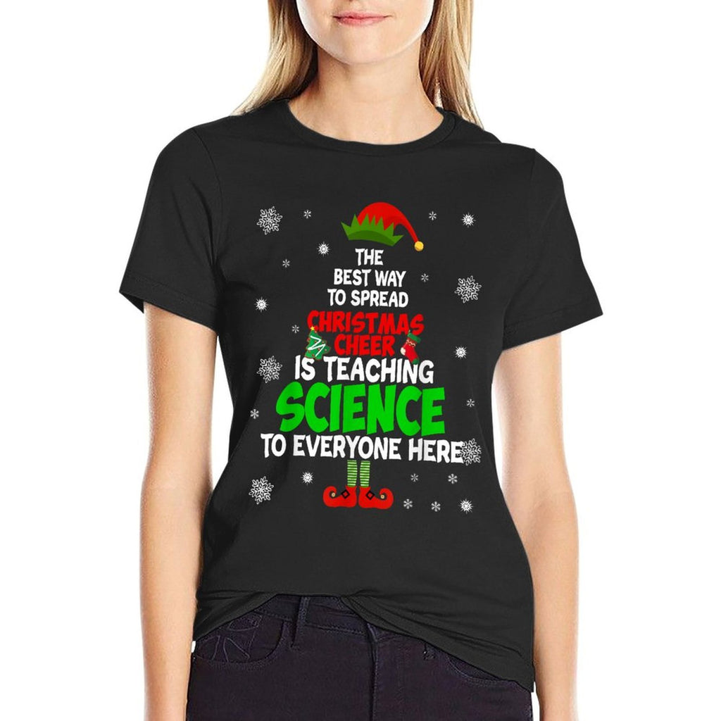 The Best Way To Spread Christmas Cheer Is Teaching Science  Trendy Pattern T-Shirt