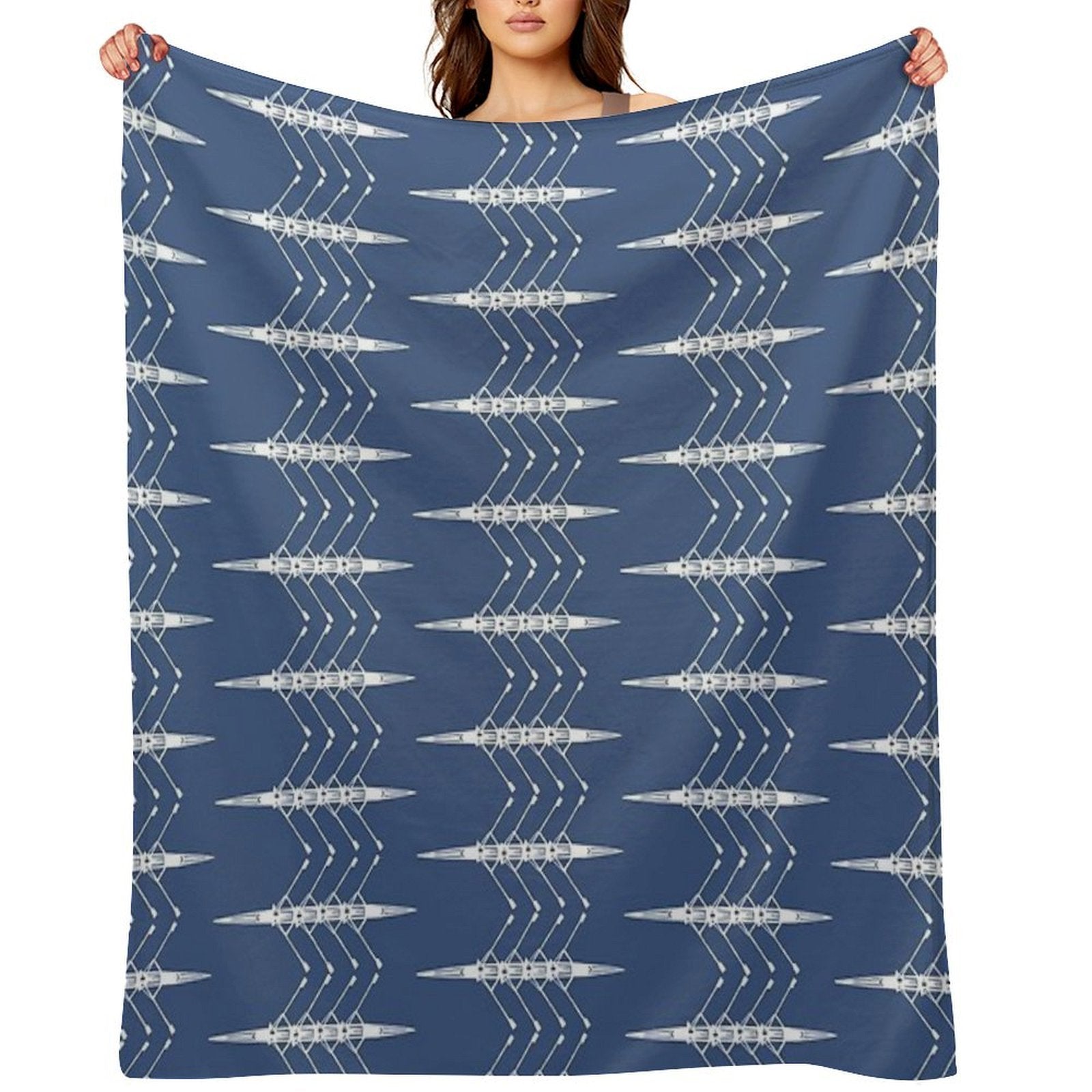 Rowing, Rowing Boat Lightweight Throw Blanket