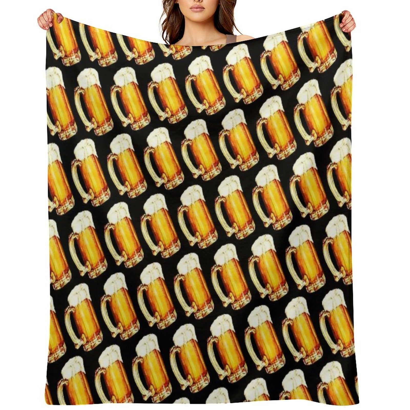 Bier Pattern Comfort Throw Blanket