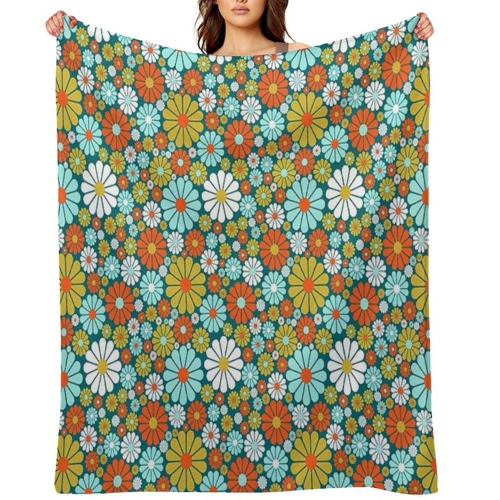 60's Wallpaper  One Wrinkle-free Throw Blanket