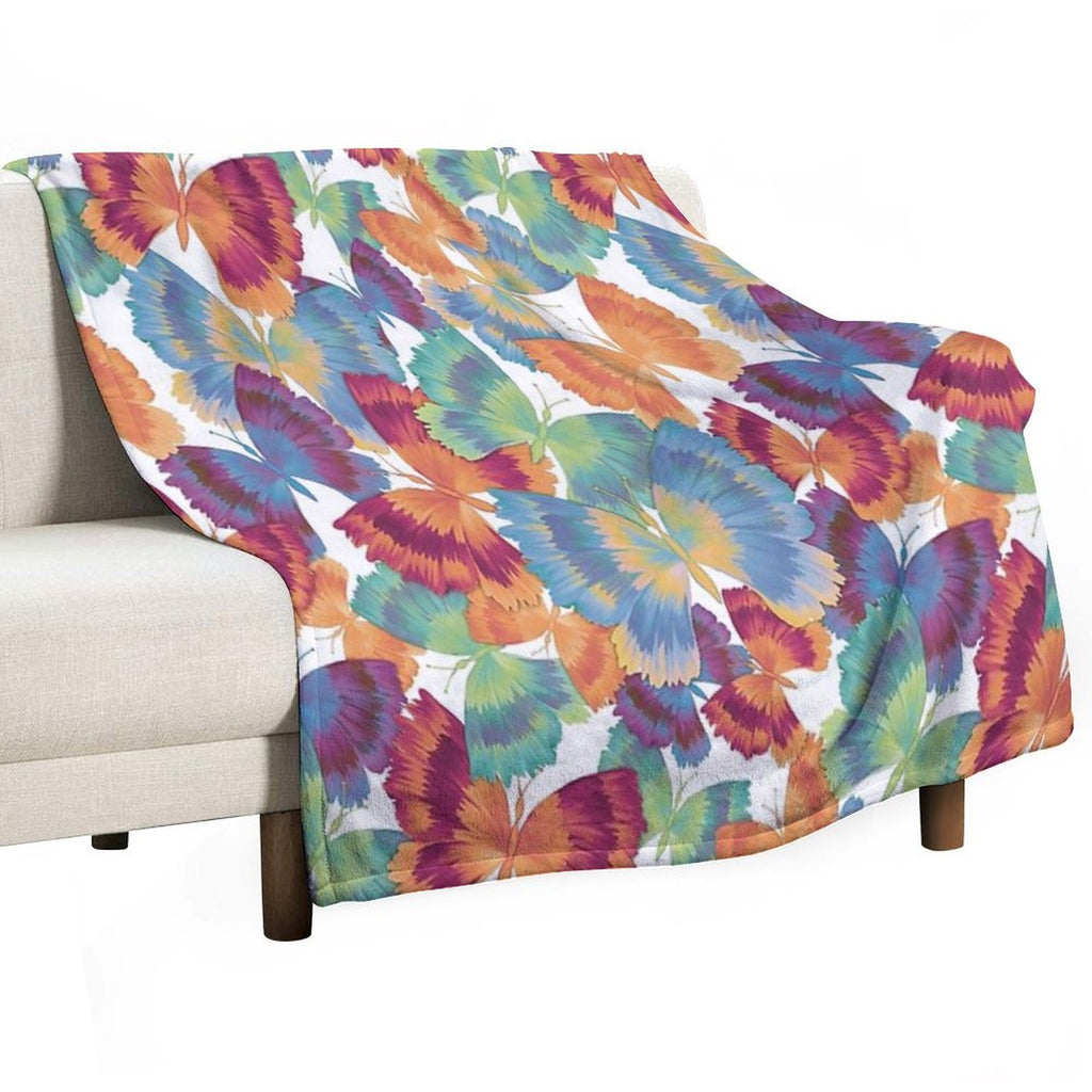 A Swarm of Butterflies Eco-conscious Throw Blanket