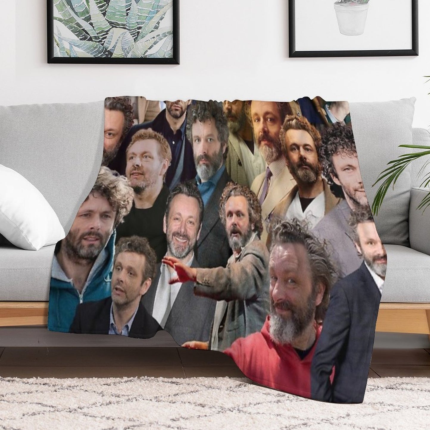 Michael Sheen Photo Collage Versatility Throw Blanket