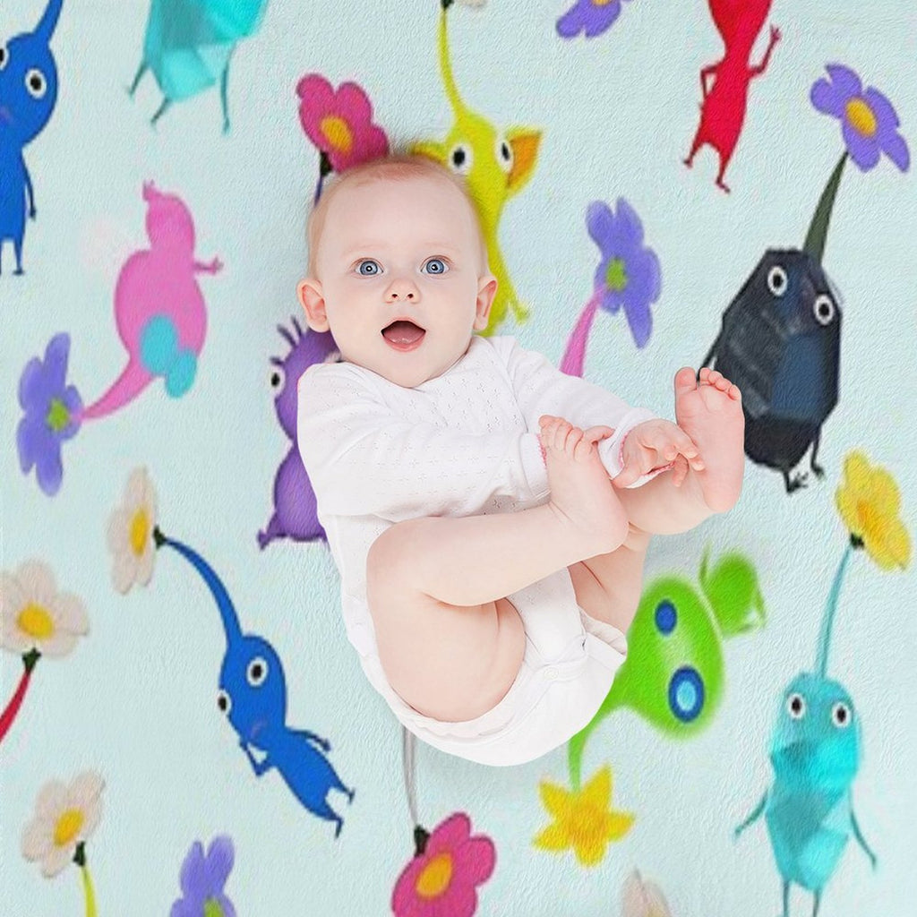 ALL Pikmin Velvety-soft Throw Blanket