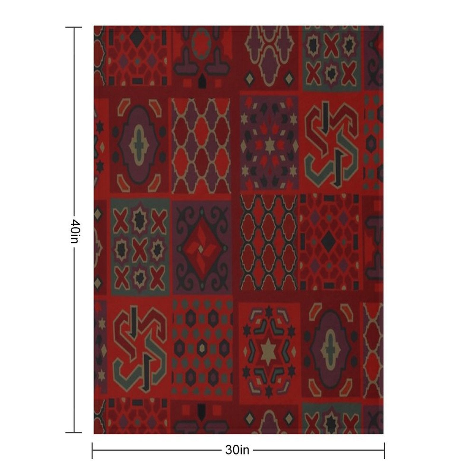 Moroccan Moments - Saffron Eco-conscious Throw Blanket