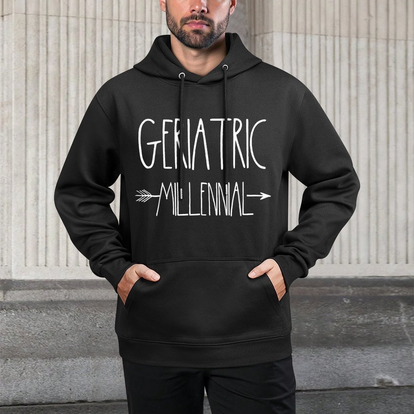 Geriatric Millennial Women Gen X Xennial Cute 40th Birthday Customizable Surface Hoodie