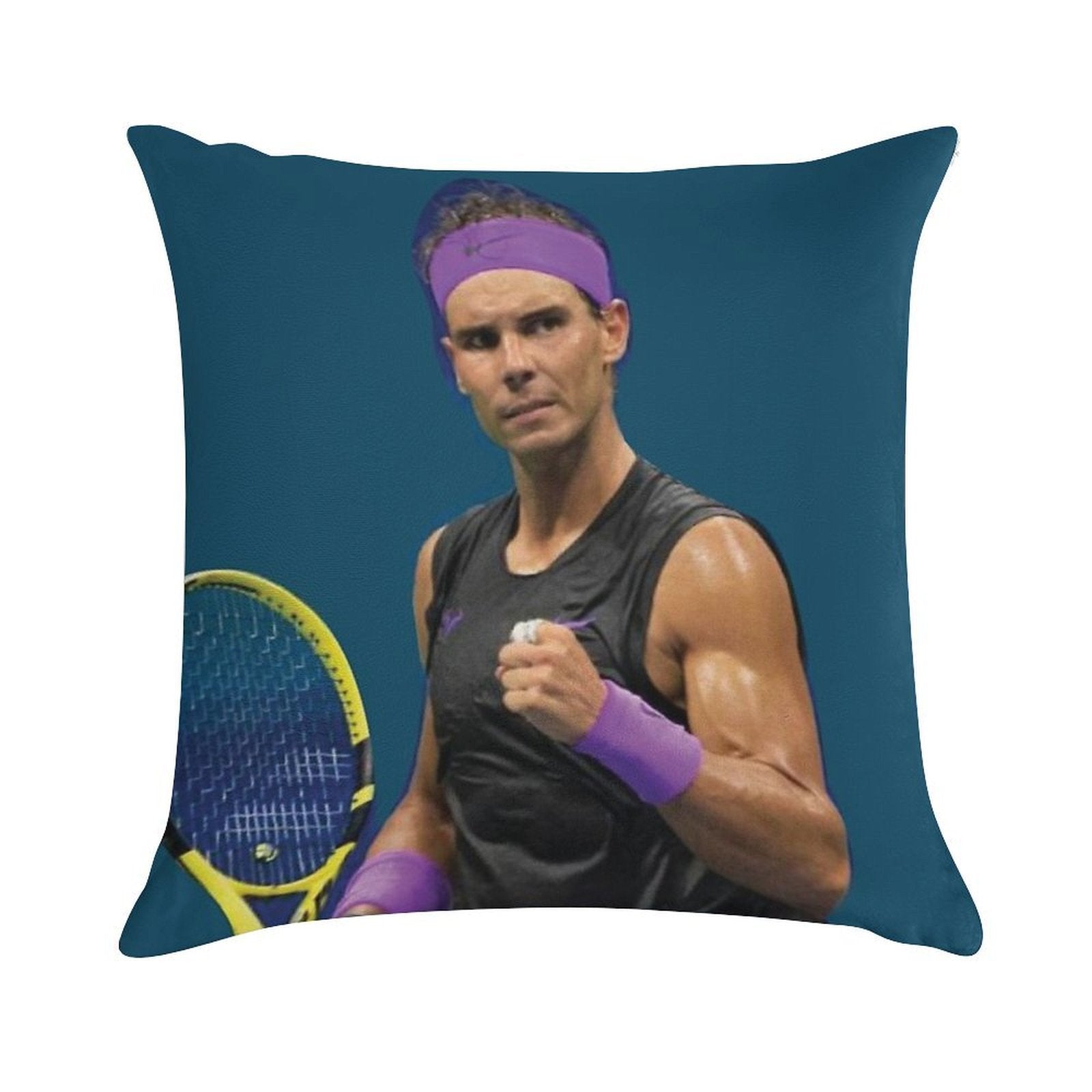 Rafael Nadal Soft Short Plush Fabric Throw Pillow