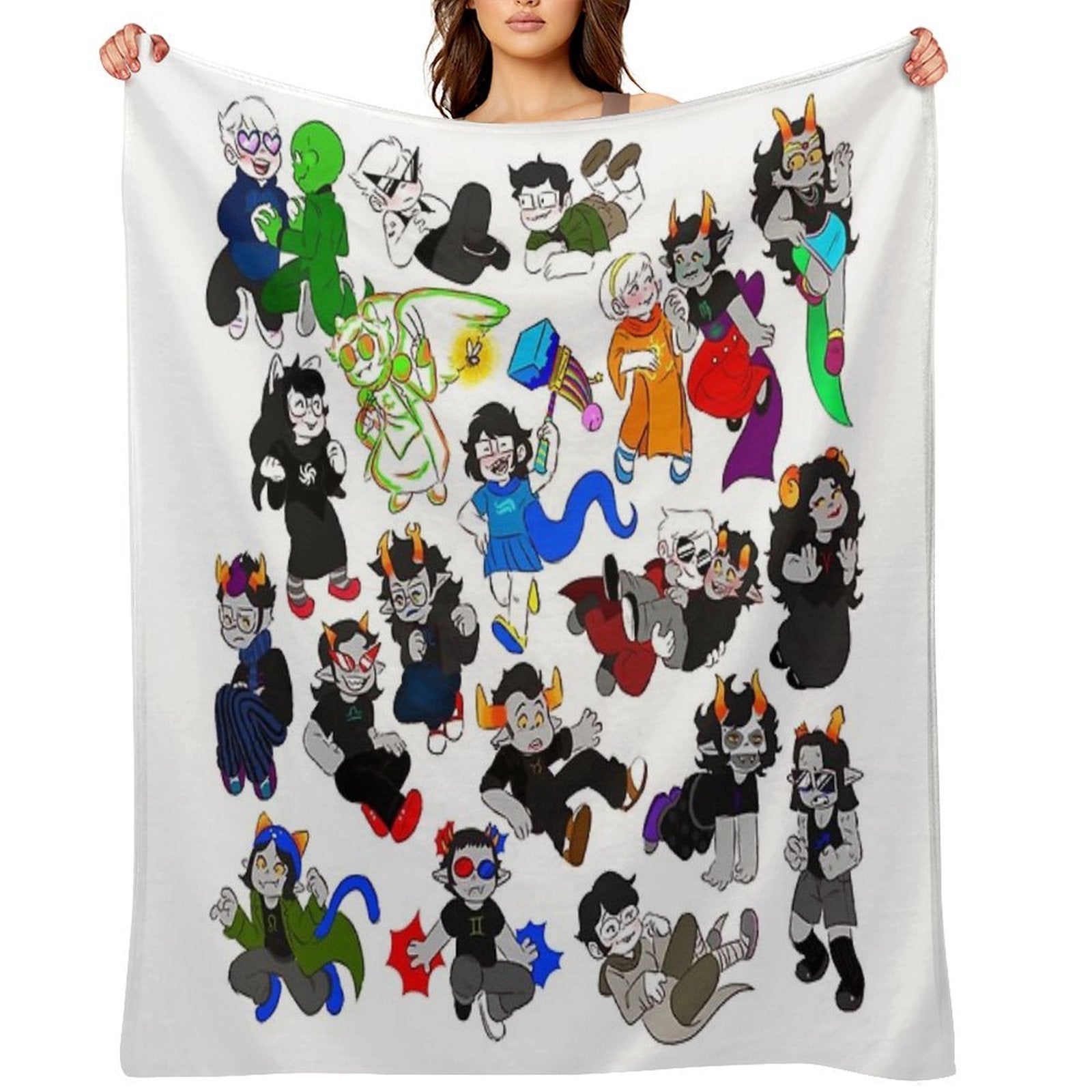 All The Character Travel-friendly Throw Blanket