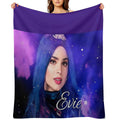 Evie Blue Princess - Descendants 3 Machine-washable Throw Blanket