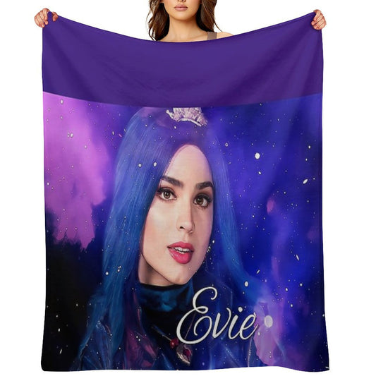 Evie Blue Princess - Descendants 3 Machine-washable Throw Blanket