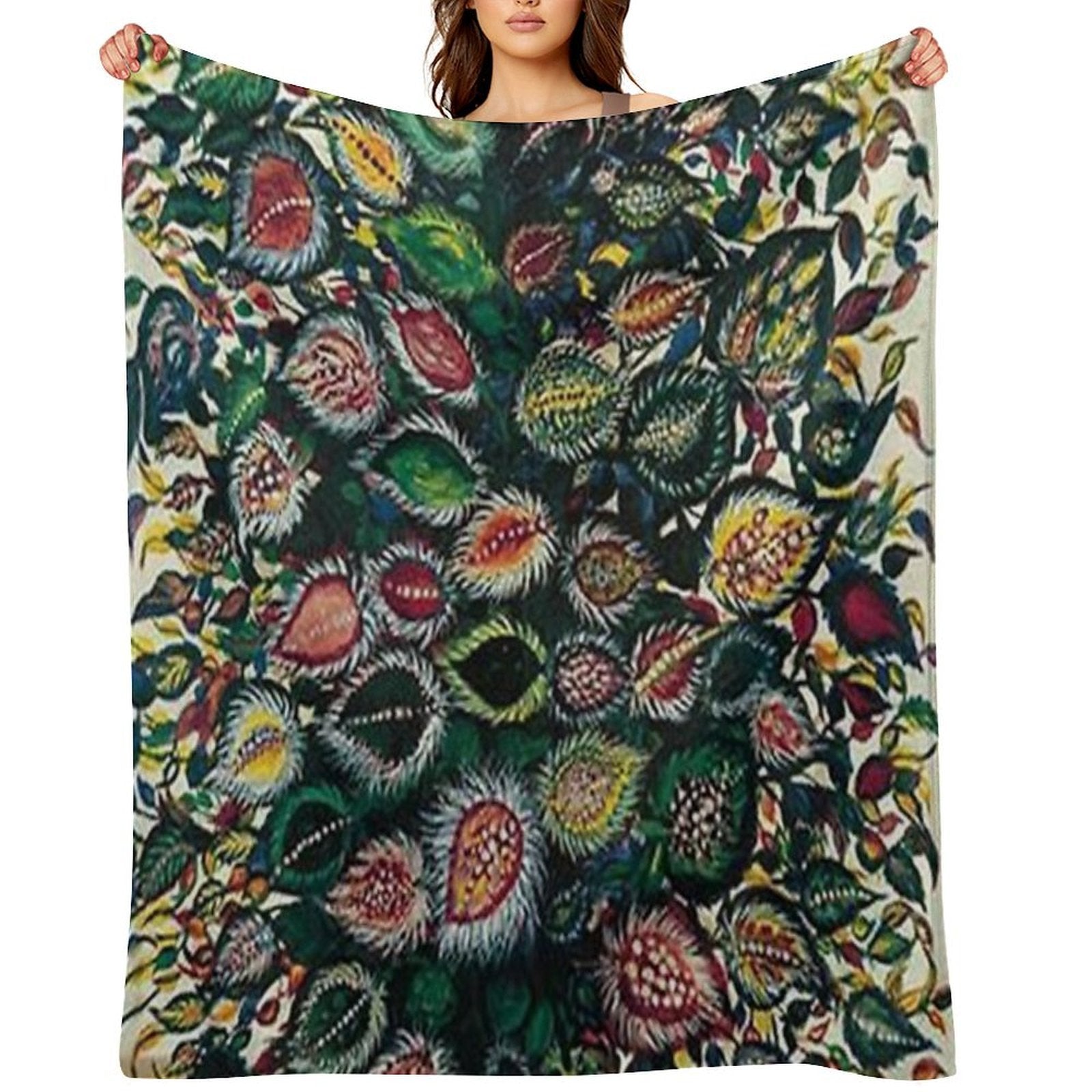 Feuilles - Seraphine Louis - Favourite Artists Collection Plush Throw Blanket