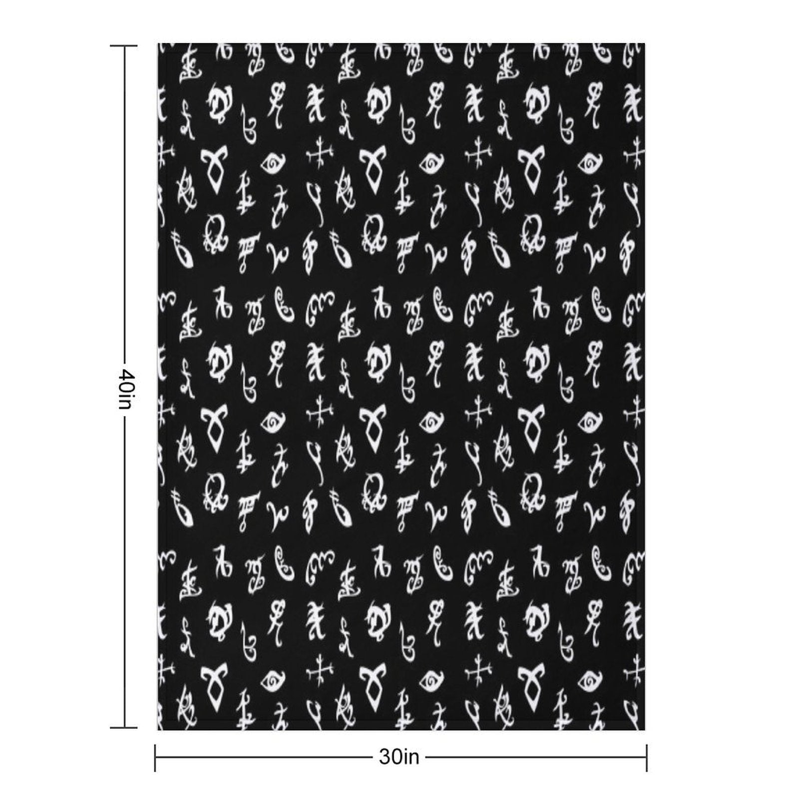 Shadowhunters, Shadowhunters Runes, Mortal Instruments Eco-conscious Throw Blanket